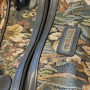 Protocol Floral Tapestry Vintage Overnight Luggage